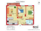 Plano de un apartamento tipo Primero H